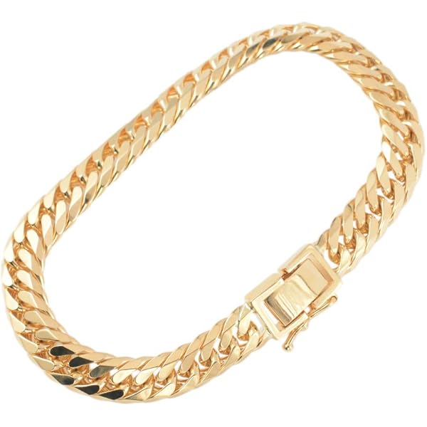 Amazon | [エスプワール] K18 18金 喜平ブレスレット 2面カット 150g